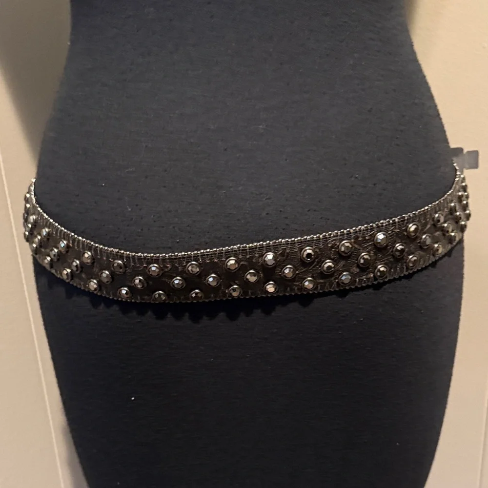 Large Genuine Leather Studded Black Designer Belt Western Cowboy Country